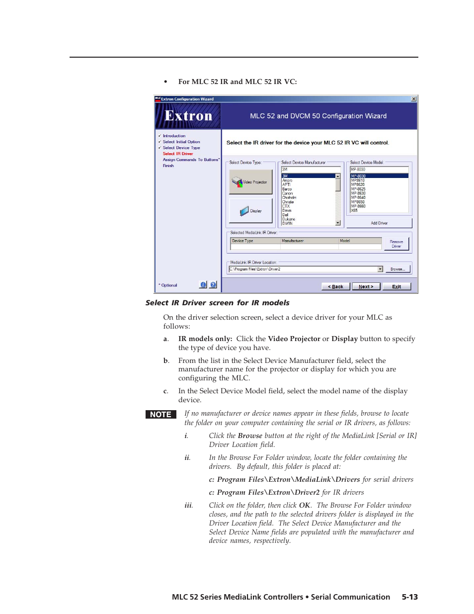 Extron electronic MEDIALINK MLC 52 User Manual | Page 73 / 124
