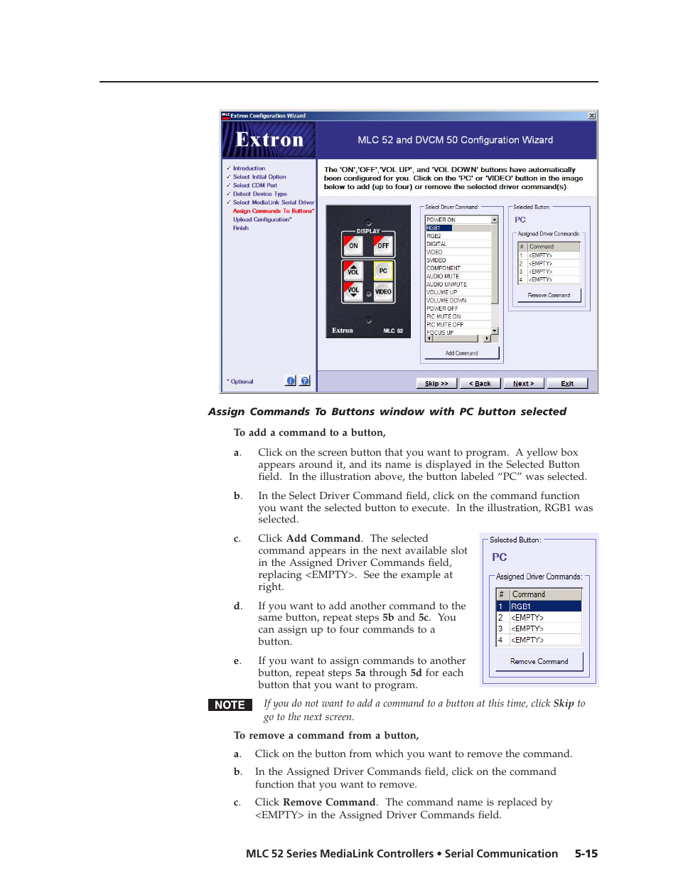 Extron electronic MEDIALINK MLC 52 User Manual | Page 75 / 124