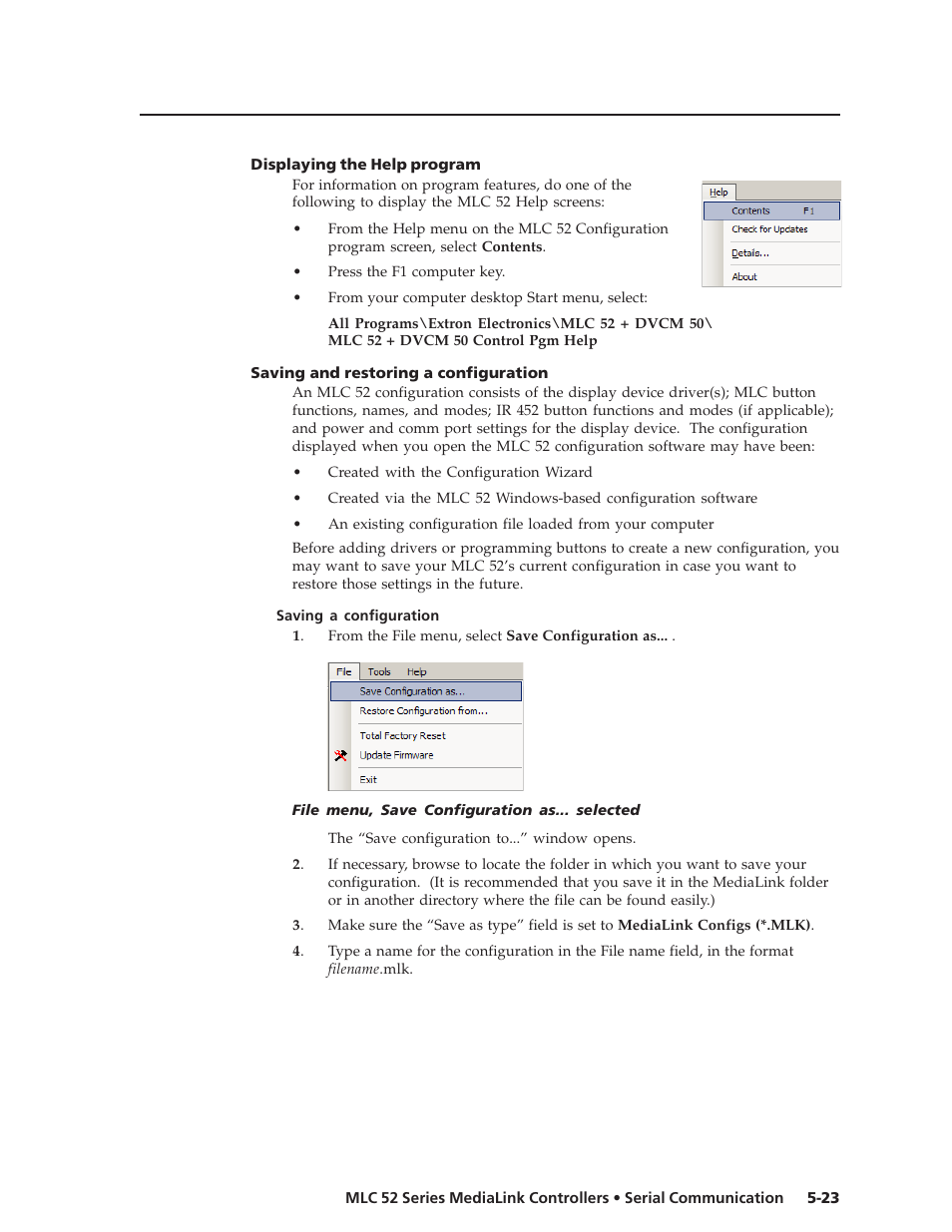 Extron electronic MEDIALINK MLC 52 User Manual | Page 83 / 124