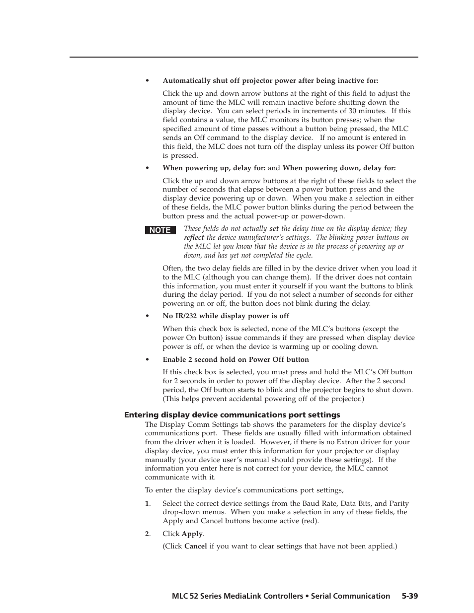 Extron electronic MEDIALINK MLC 52 User Manual | Page 99 / 124