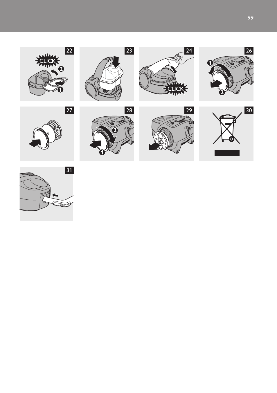 Philips FC8256 User Manual | Page 99 / 100