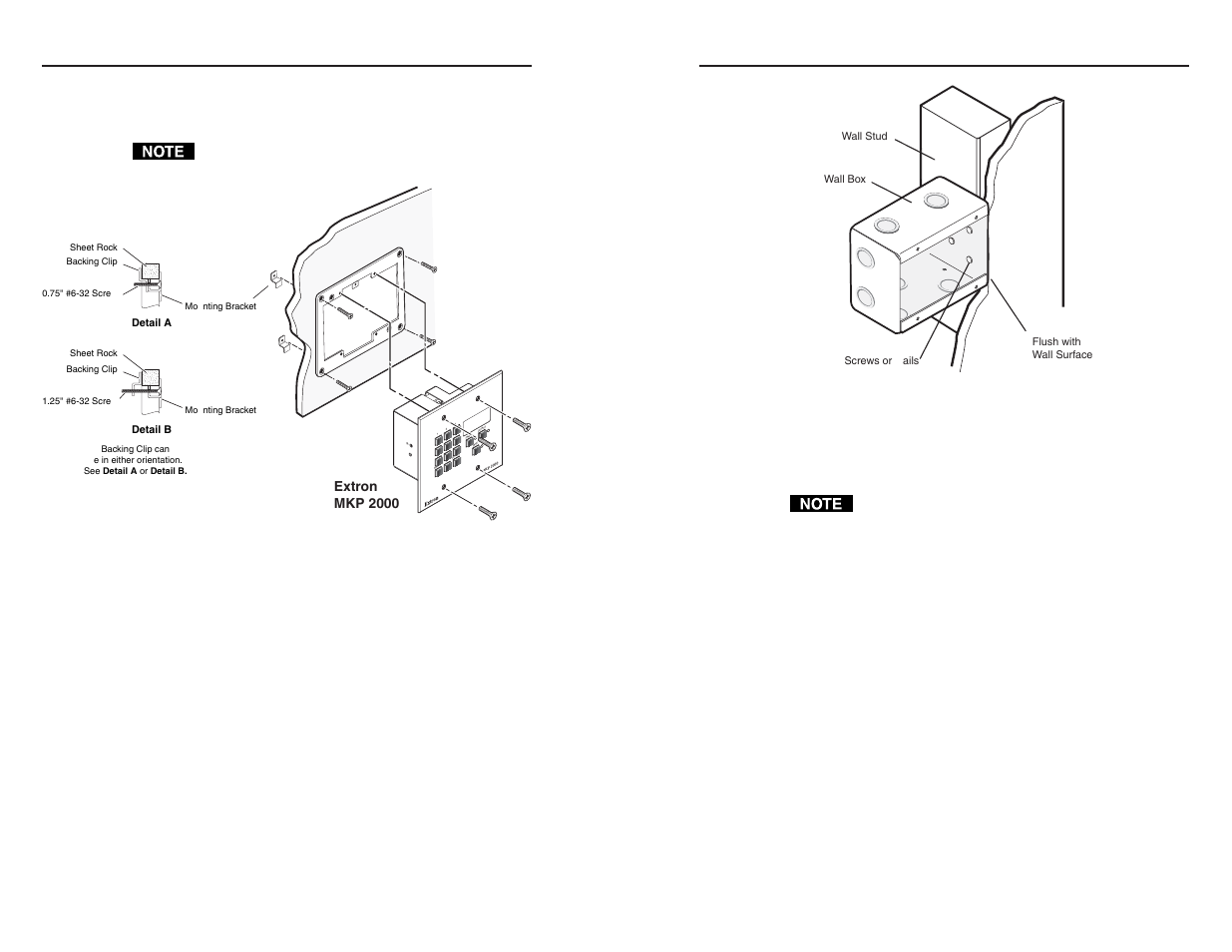 Installation, cont’d | Extron electronic MKP 2000 User Manual | Page 10 / 35