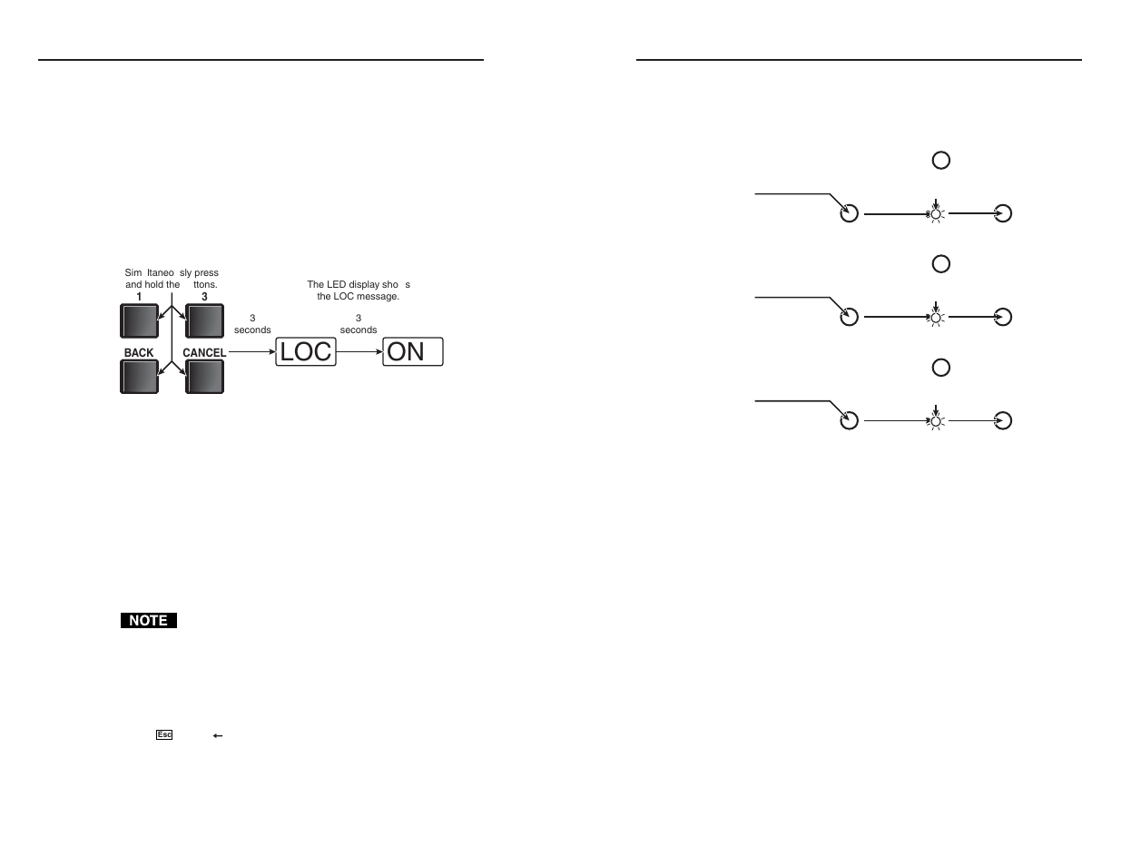 Loc on, Local operation, cont’d, Rear panel resets | Extron electronic MKP 2000 User Manual | Page 18 / 35