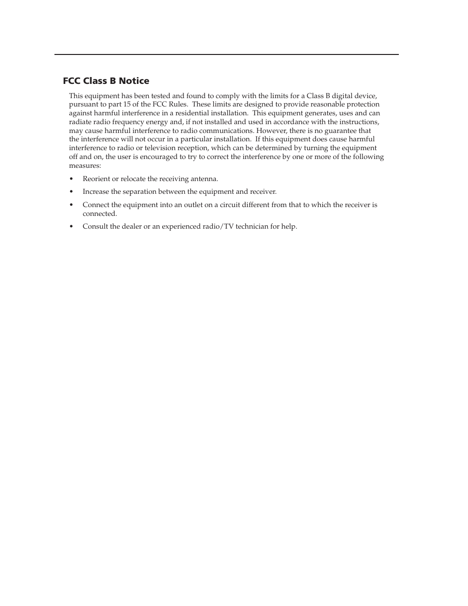 Fcc class b notice | Extron electronic VLM 2000 User Manual | Page 3 / 64