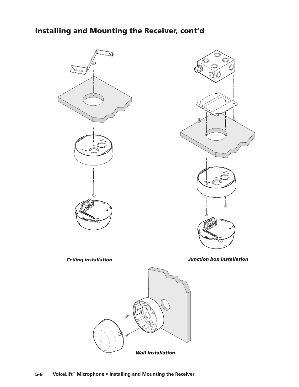 Preliminar y, Installing and mounting the receiver, cont’d | Extron electronic VLM 2000 User Manual | Page 50 / 64