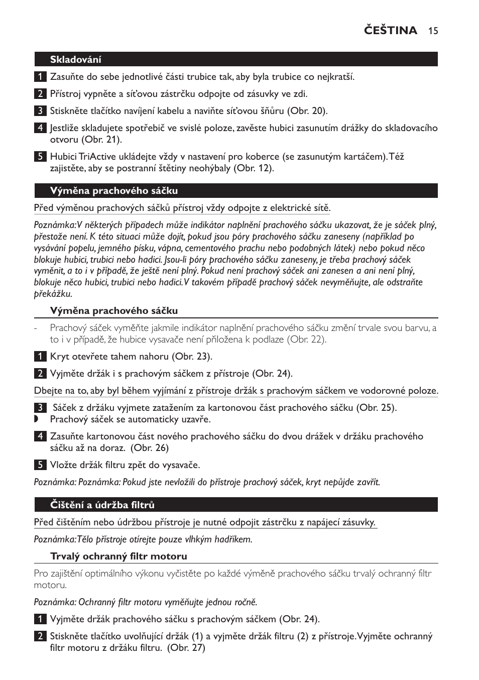 Philips FC9152 User Manual | Page 15 / 100