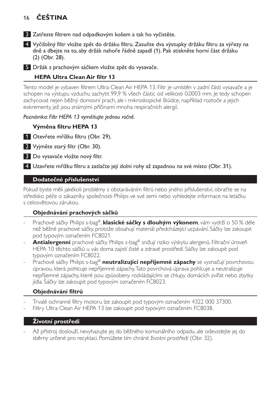 Philips FC9152 User Manual | Page 16 / 100