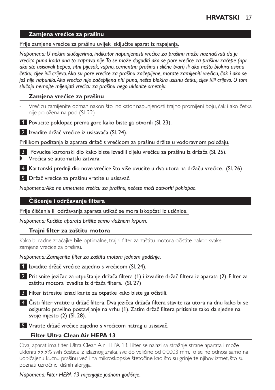 Philips FC9152 User Manual | Page 27 / 100