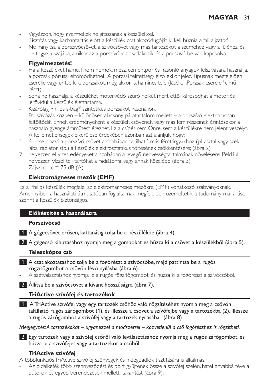 Philips FC9152 User Manual | Page 31 / 100