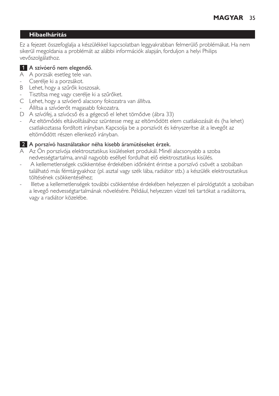 Philips FC9152 User Manual | Page 35 / 100