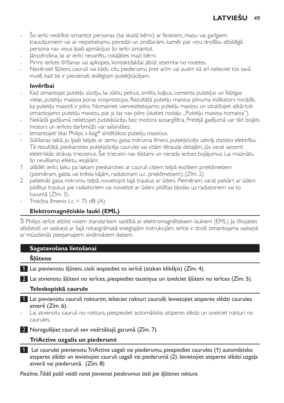 Philips FC9152 User Manual | Page 49 / 100