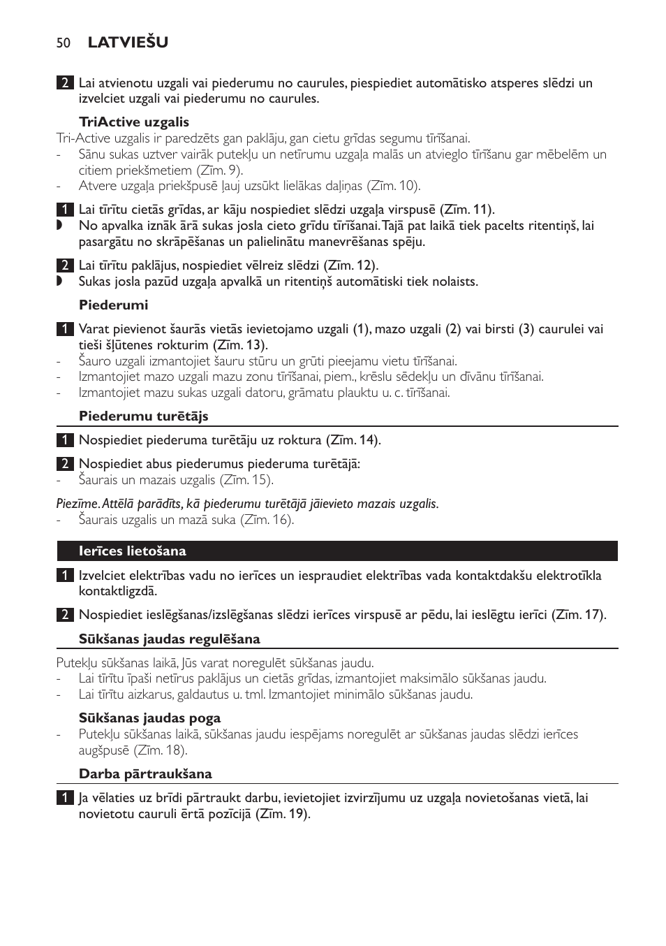 Philips FC9152 User Manual | Page 50 / 100