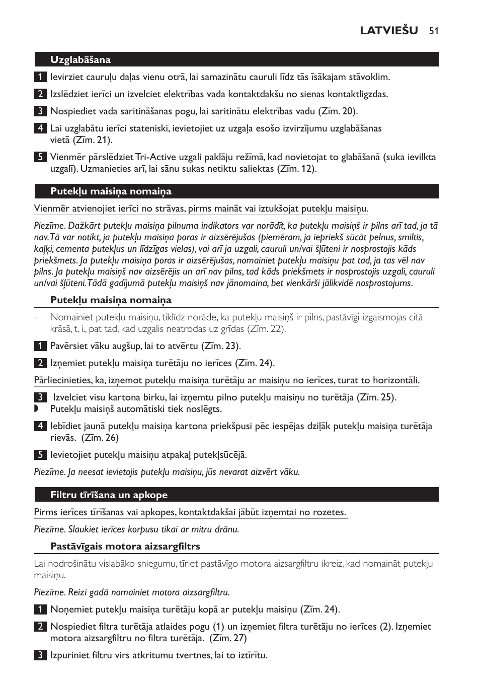 Philips FC9152 User Manual | Page 51 / 100