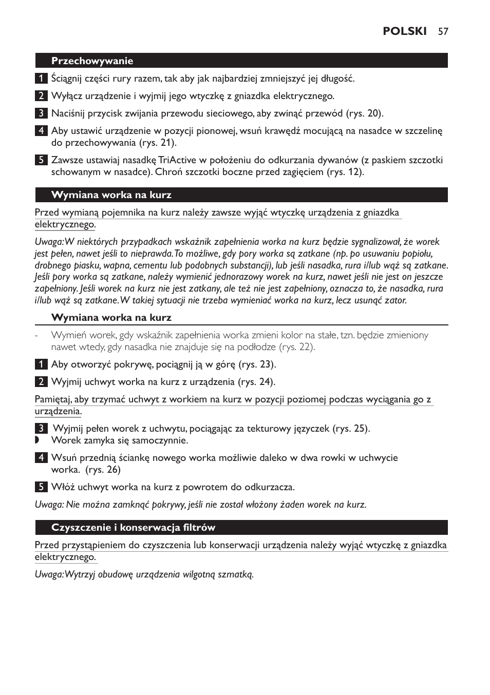 Philips FC9152 User Manual | Page 57 / 100