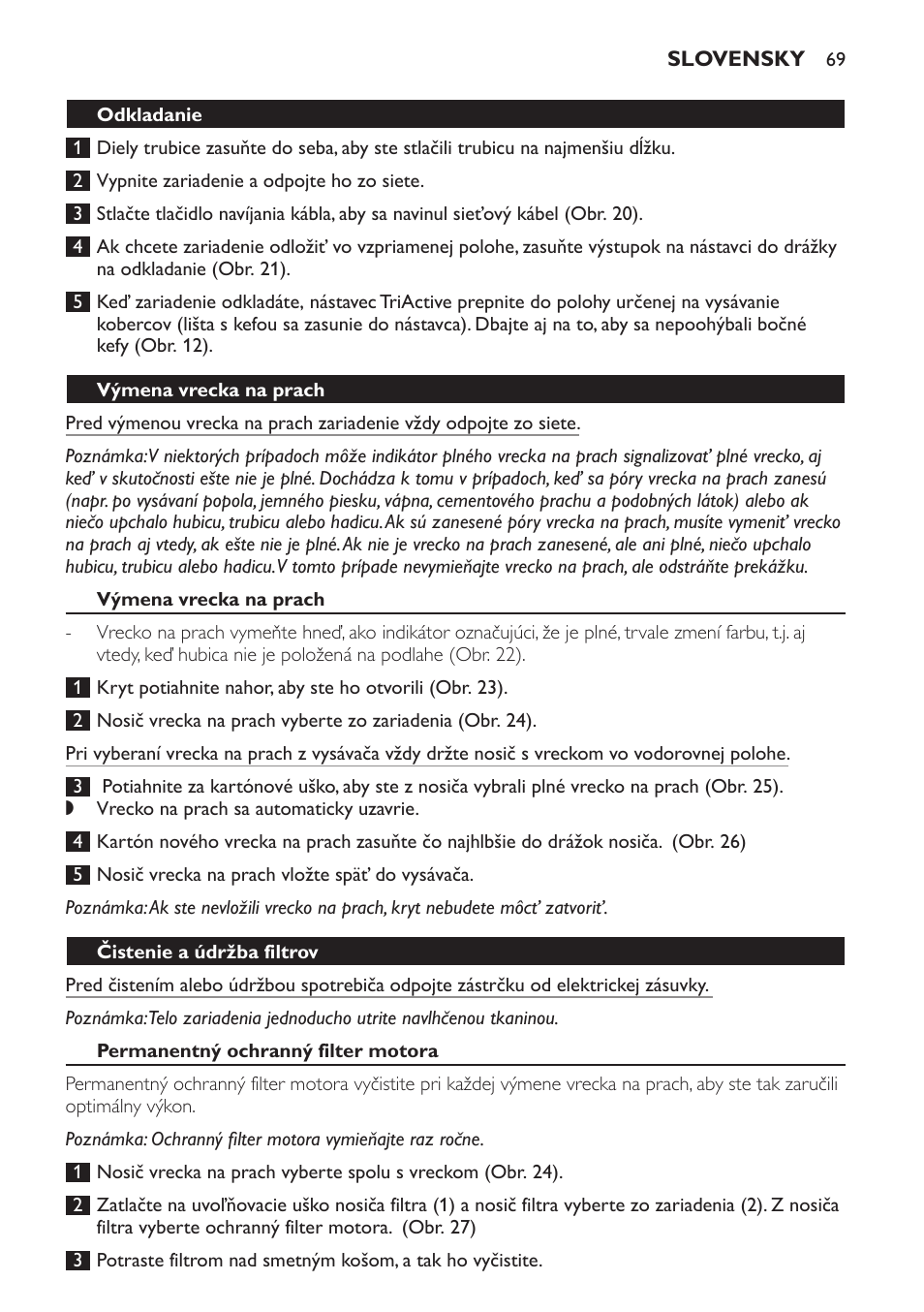 Philips FC9152 User Manual | Page 69 / 100