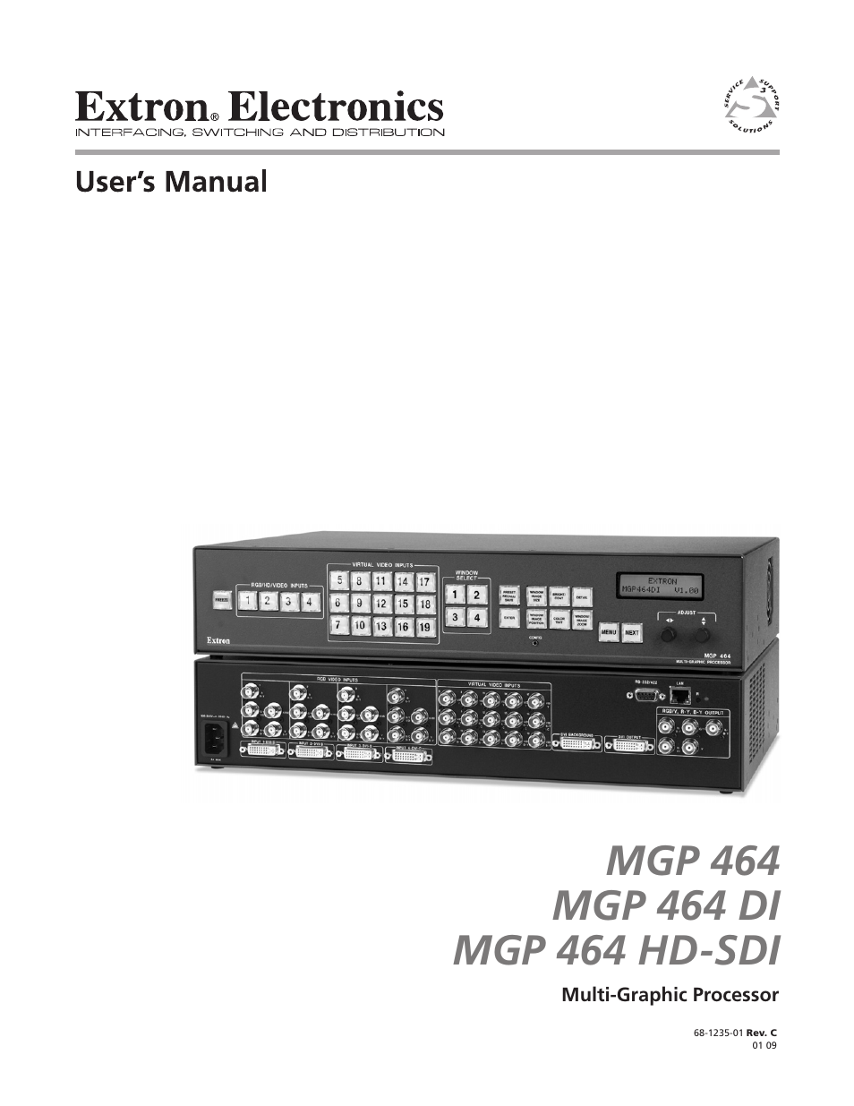 Extron electronic Multi-Graphic Processor MGP 464 DI User Manual | 142 pages