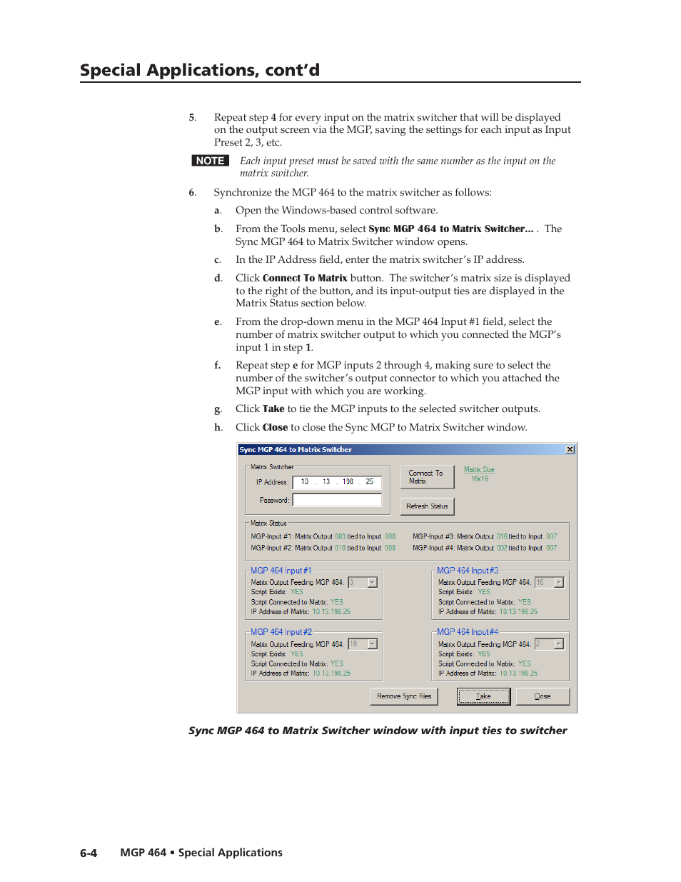 Preliminar y, Special applications, cont’d | Extron electronic Multi-Graphic Processor MGP 464 DI User Manual | Page 122 / 142