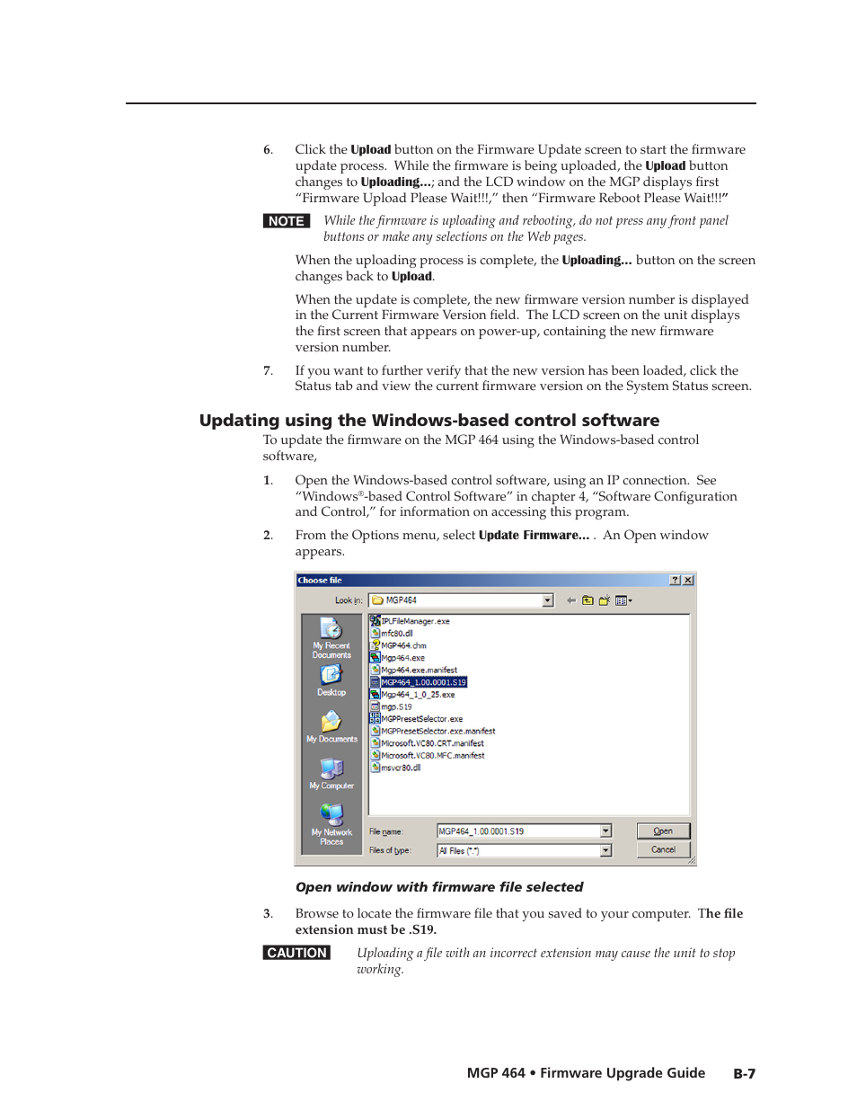 Updating using the windows-based control software, Preliminar y | Extron electronic Multi-Graphic Processor MGP 464 DI User Manual | Page 137 / 142