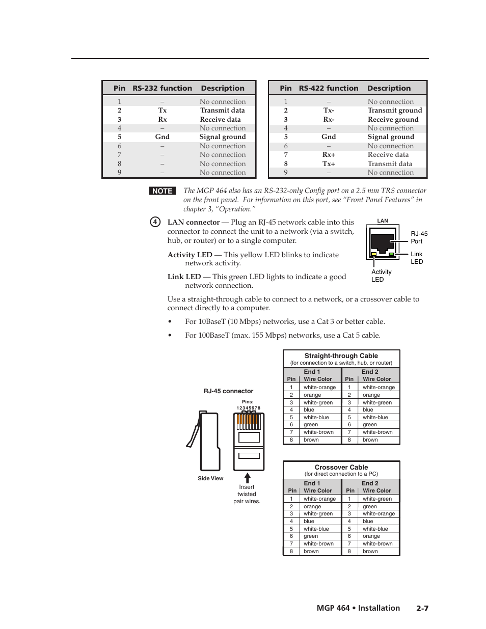 Preliminar y | Extron electronic Multi-Graphic Processor MGP 464 DI User Manual | Page 21 / 142