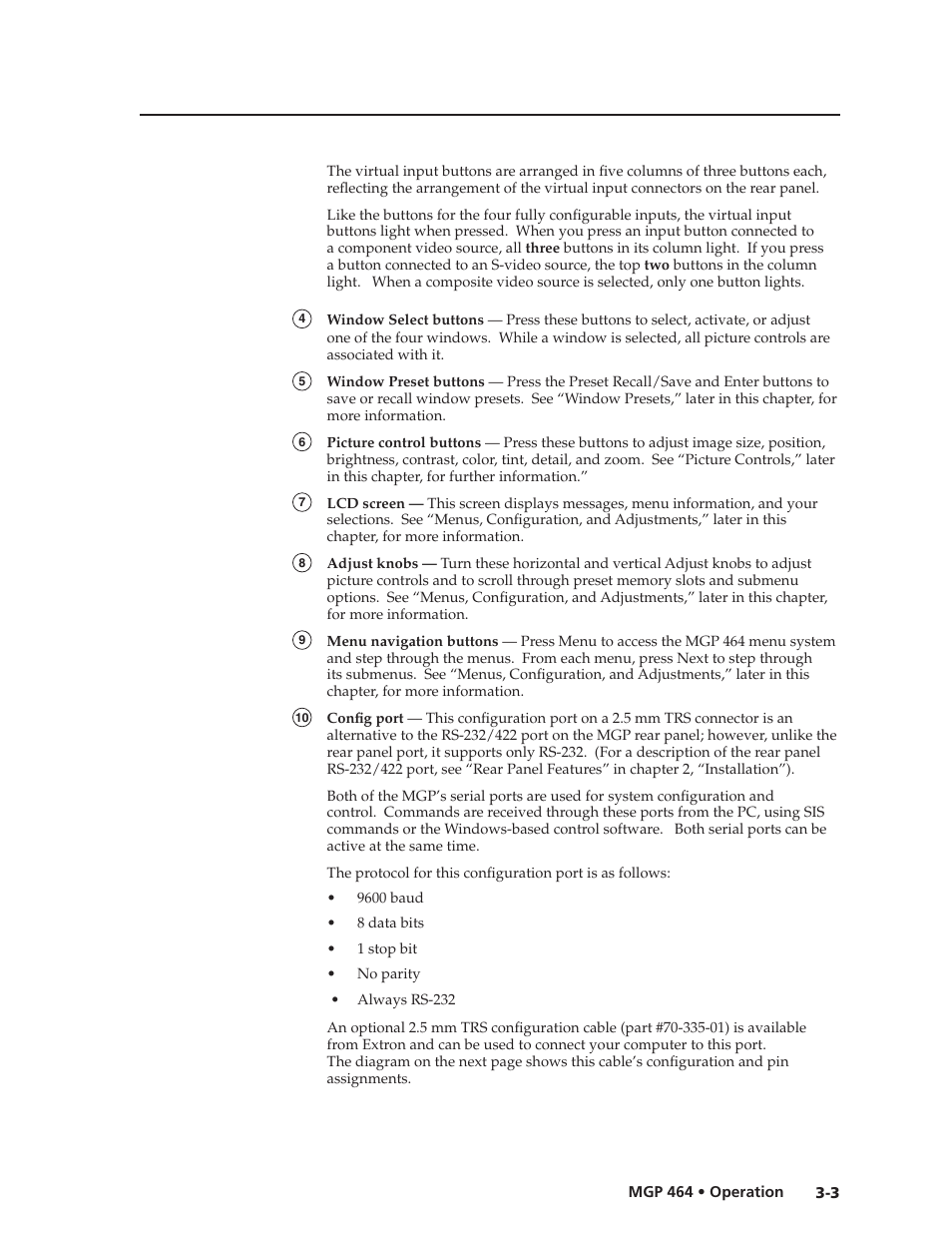 Preliminar y | Extron electronic Multi-Graphic Processor MGP 464 DI User Manual | Page 27 / 142