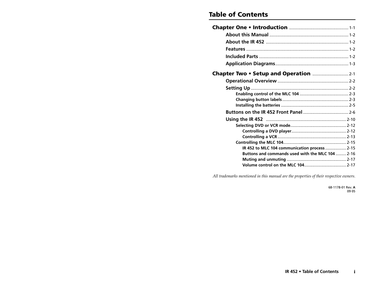 Extron Electronics IR 452 User Manual | Page 4 / 16