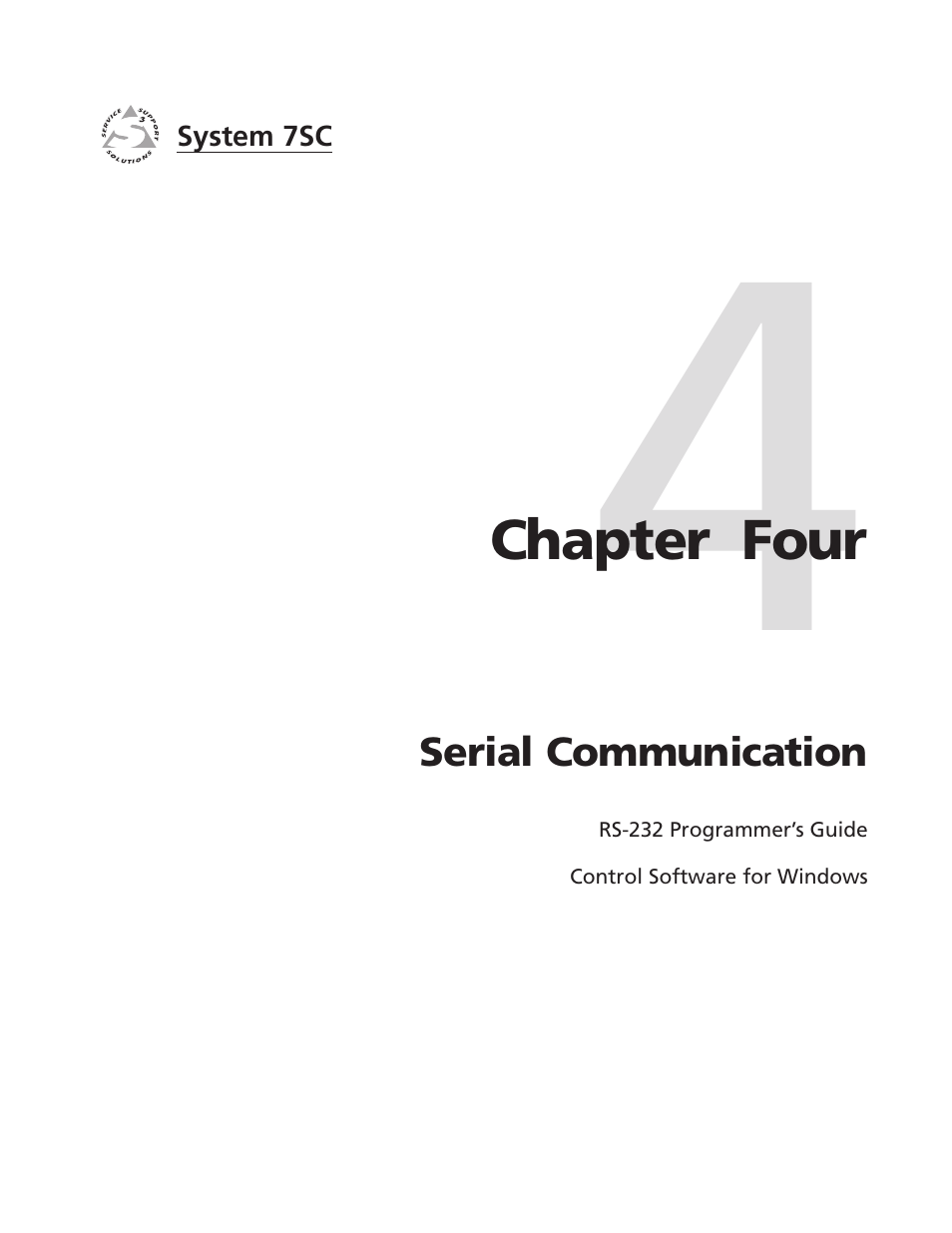Ch.4: serial communication, Chapter 4 • serial communication | Extron electronic System 7SC User Manual | Page 49 / 74