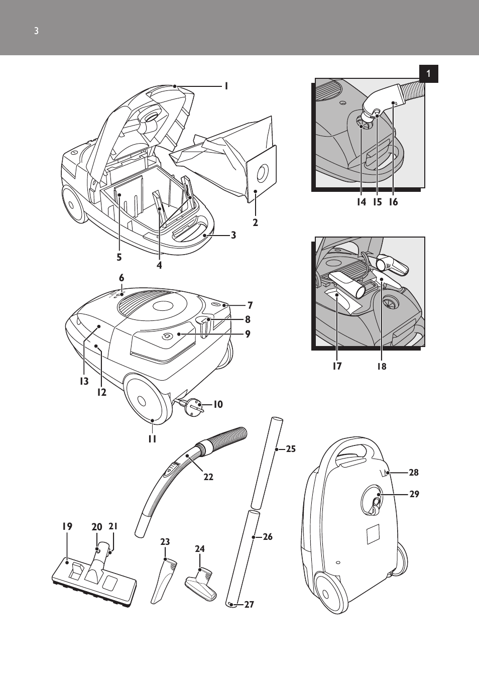 Philips FC8442 User Manual | Page 3 / 88