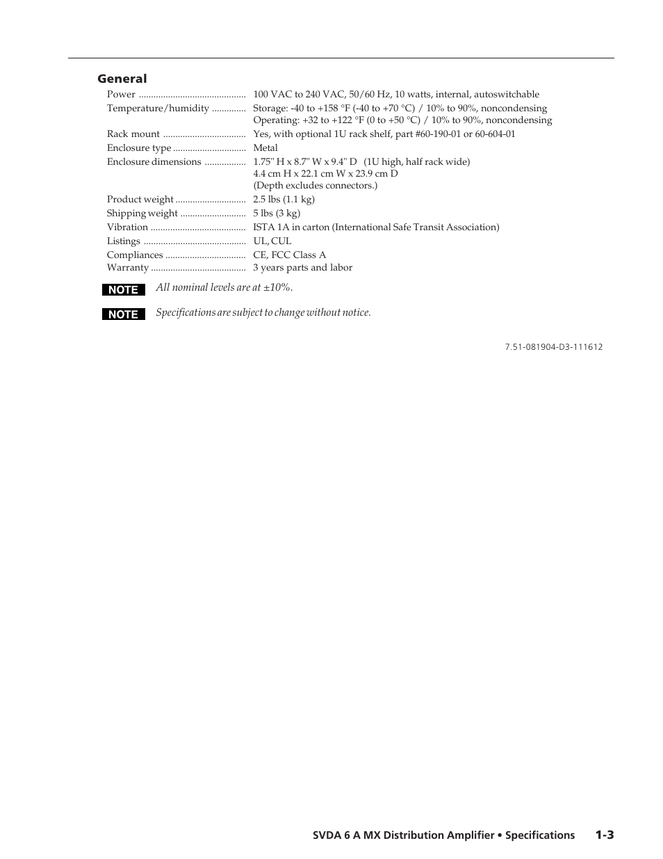 Extron electronic SVDA 6 A MX User Manual | Page 2 / 2