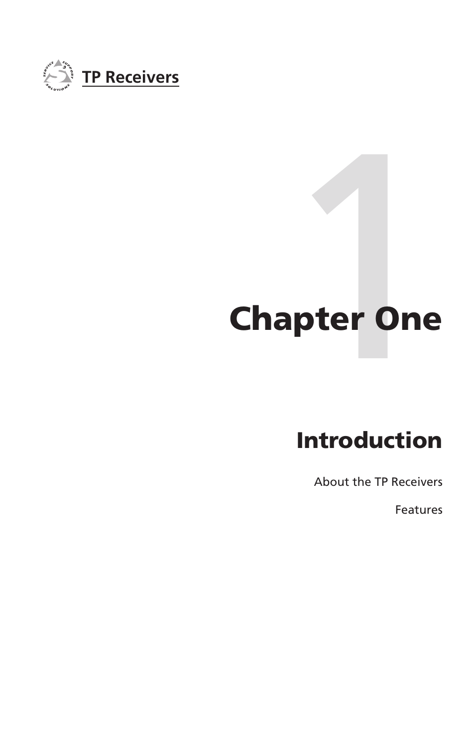 Introduction, Chapter one • introduction | Extron electronic TP Receivers User Manual | Page 7 / 44