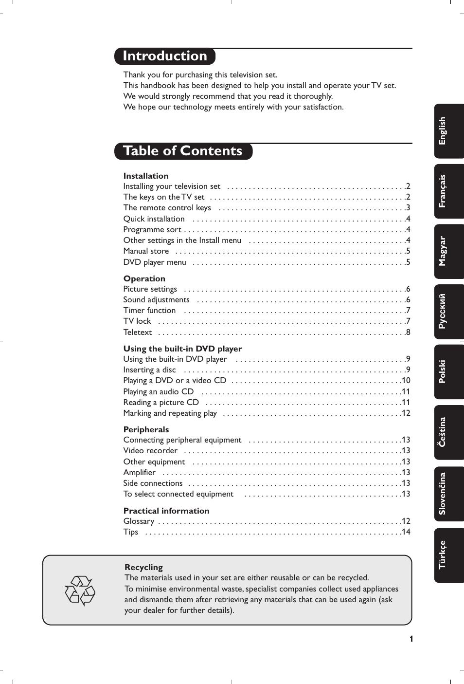 Philips 14PT6107 User Manual | 112 pages