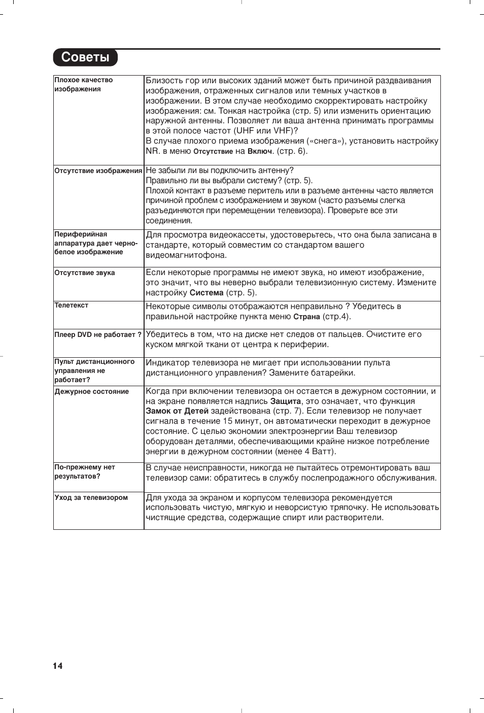 Лу‚въ | Philips 14PT6107 User Manual | Page 56 / 112