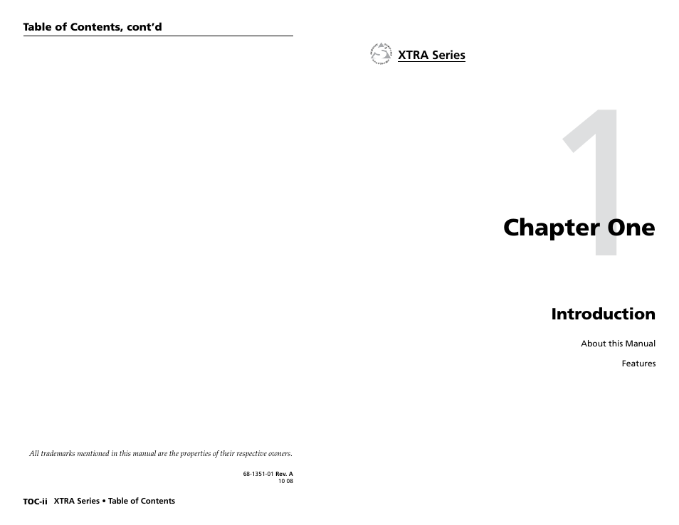 Chapter one, Introduction | Extron electronic XPA 200170V User Manual | Page 5 / 23