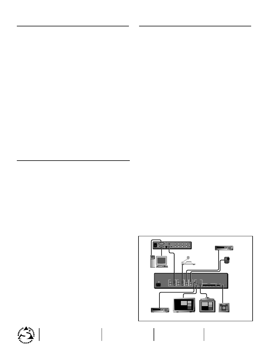 Pplications, Pecifications, Eatures | Application diagram | Extron electronic Multi Video Processor MVP 104 User Manual | Page 2 / 2