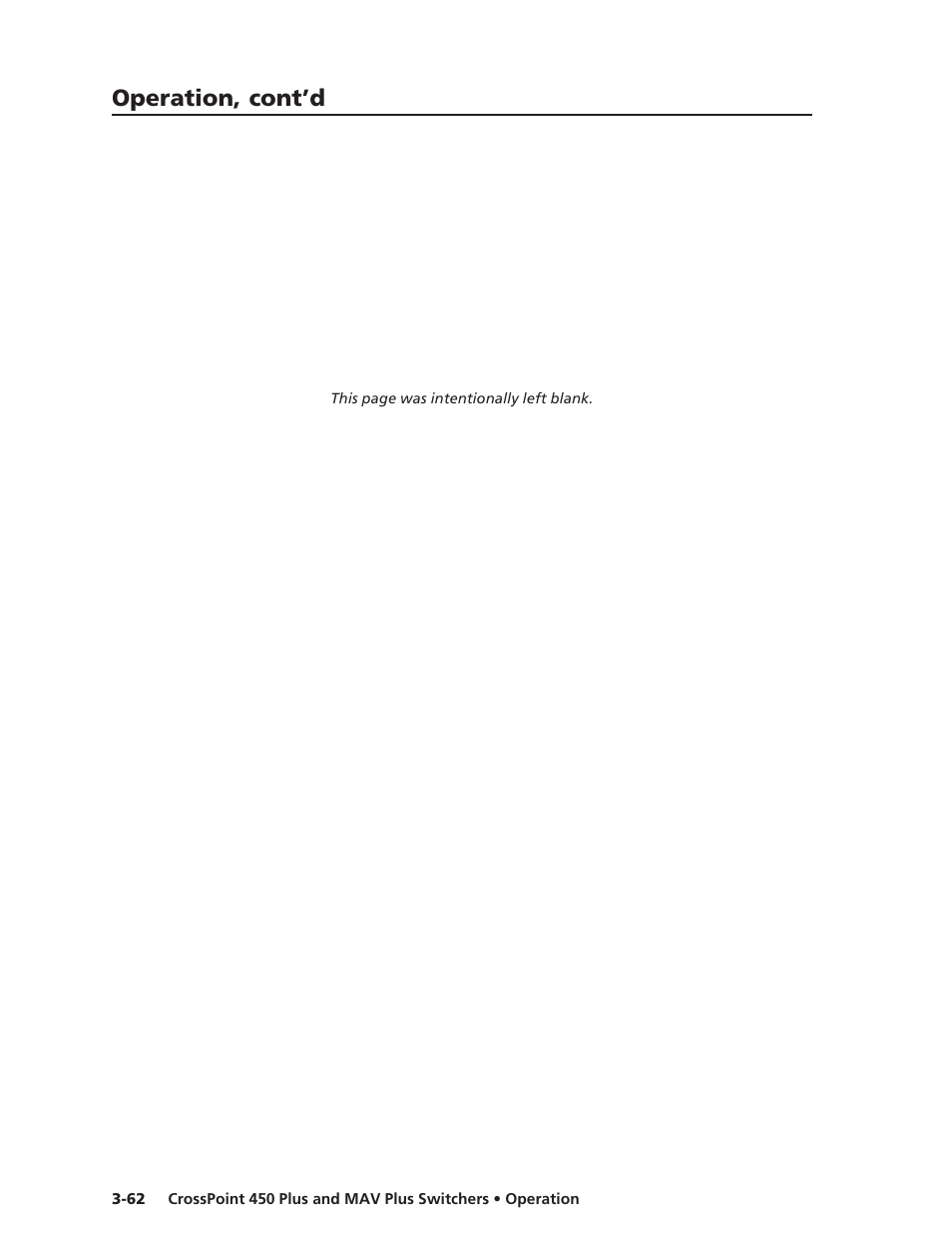 Operation, cont’d | Extron Electronics MAV Plus Series User Manual | Page 105 / 199
