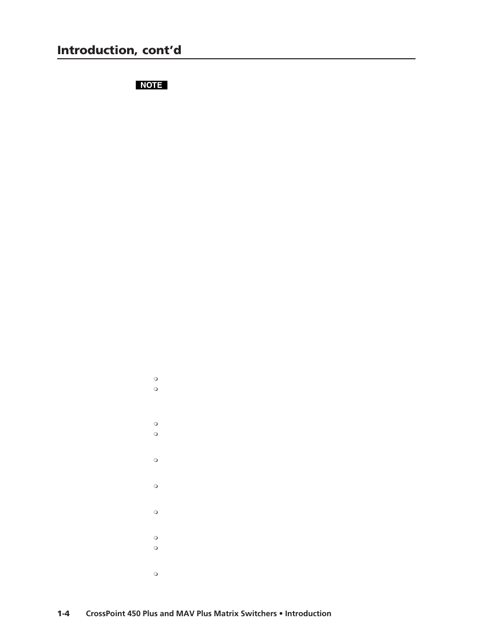 Introduction, cont’d | Extron Electronics MAV Plus Series User Manual | Page 15 / 199