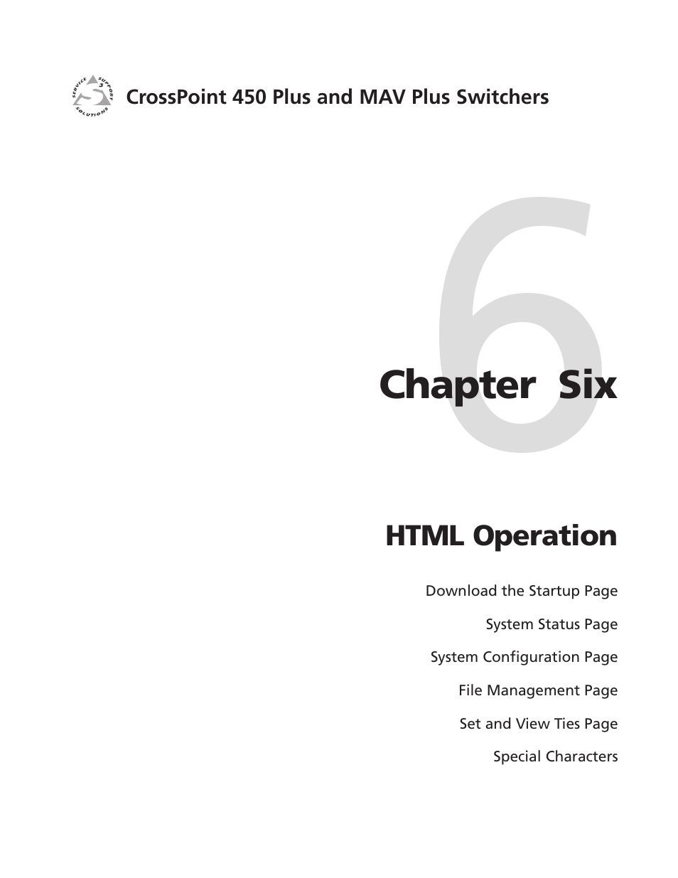 Chapter 6 • html operation | Extron Electronics MAV Plus Series User Manual | Page 152 / 199