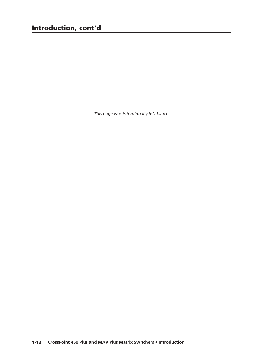 Introduction, cont’d | Extron Electronics MAV Plus Series User Manual | Page 23 / 199