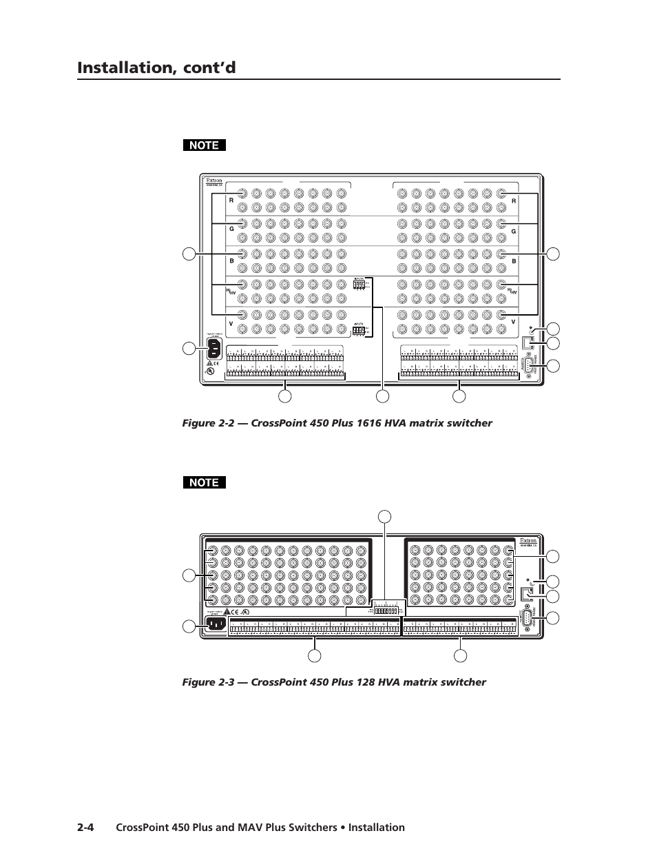 Installation, cont’d | Extron Electronics MAV Plus Series User Manual | Page 27 / 199