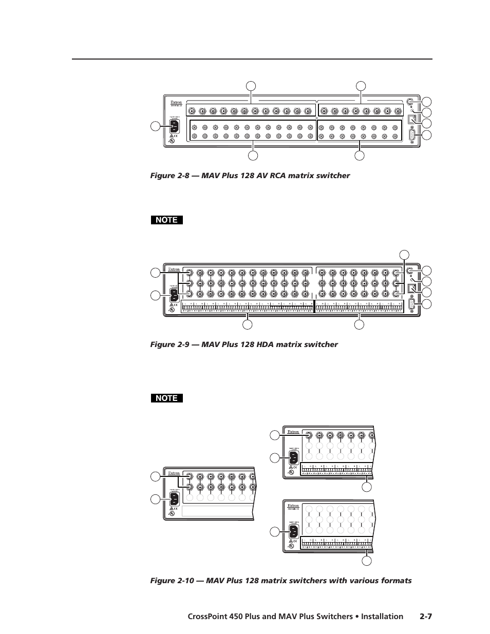 Extron Electronics MAV Plus Series User Manual | Page 30 / 199