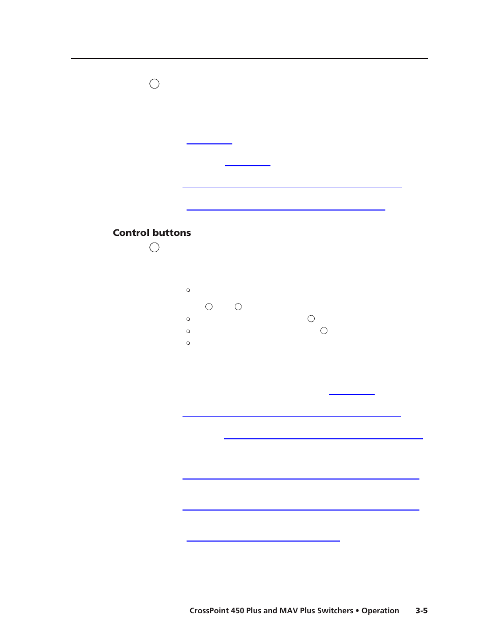 Control buttons | Extron Electronics MAV Plus Series User Manual | Page 48 / 199