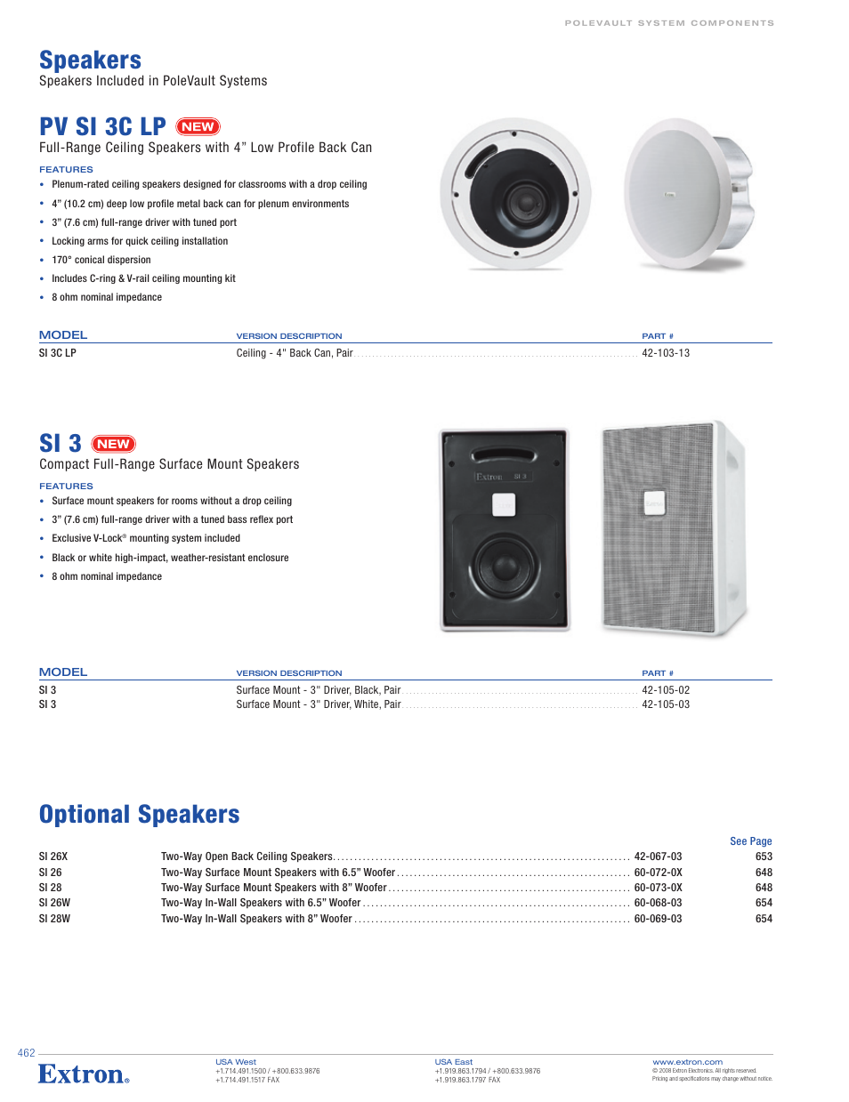 Extron electronic SI 3 User Manual | 1 page