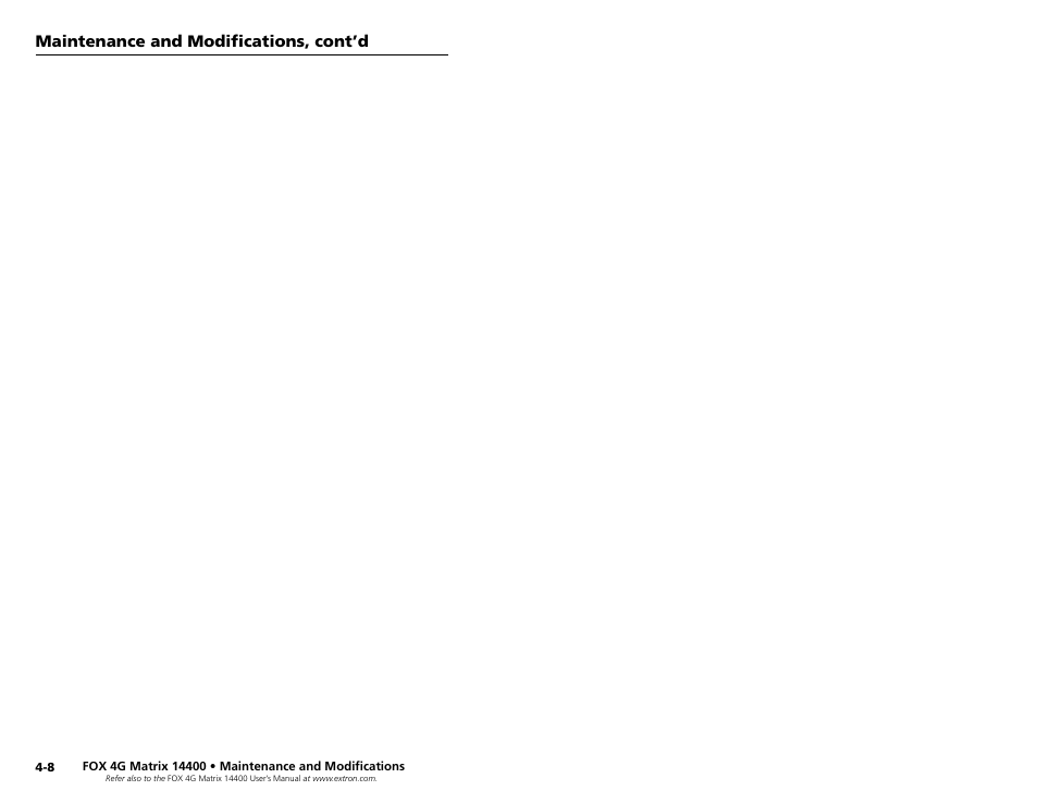 Extron electronic 14400 User Manual | Page 20 / 20