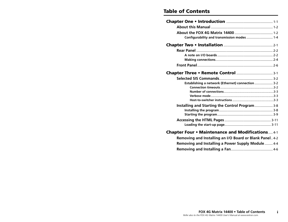 Extron electronic 14400 User Manual | Page 4 / 20