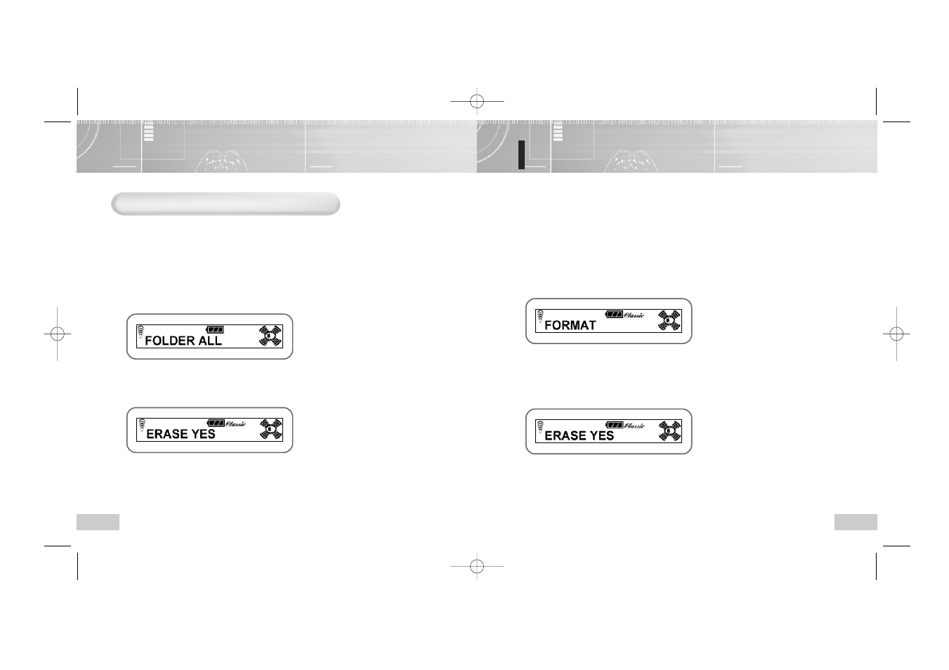 Deleting all files in the player | Enox EVR-M750 User Manual | Page 10 / 26