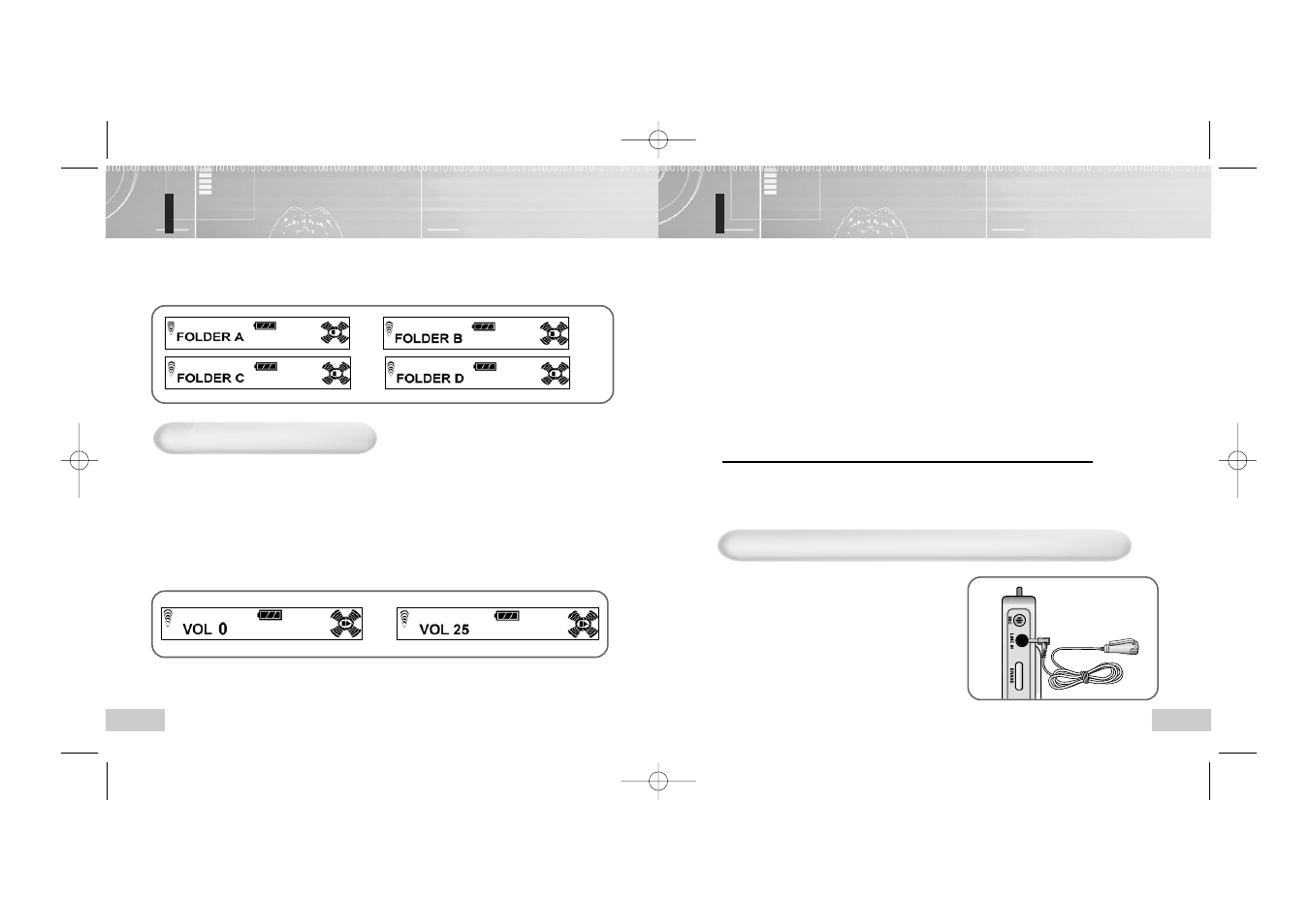Voice recording, Selecting folder, Vr selection) | Enox EVR-M750 User Manual | Page 7 / 26