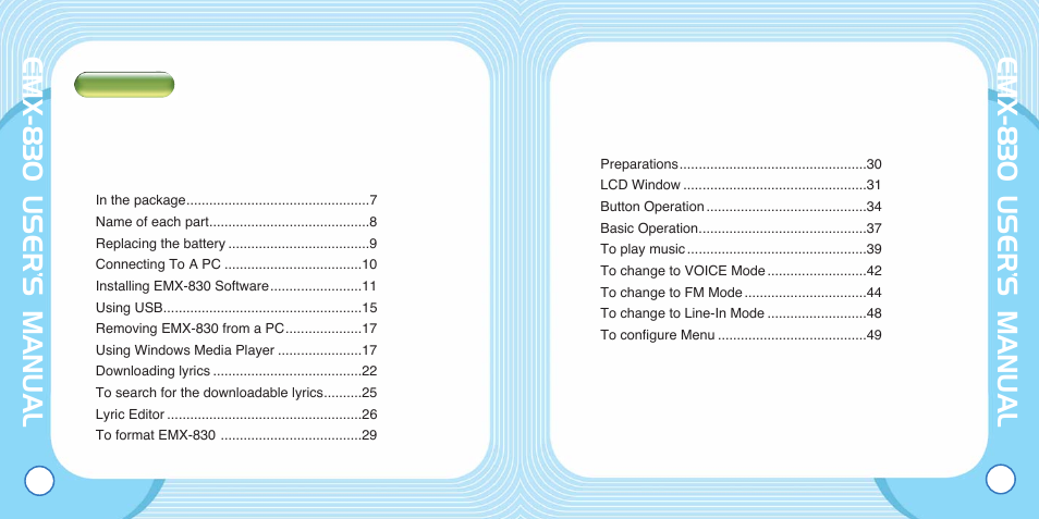 Enox EMX-830 User Manual | 34 pages