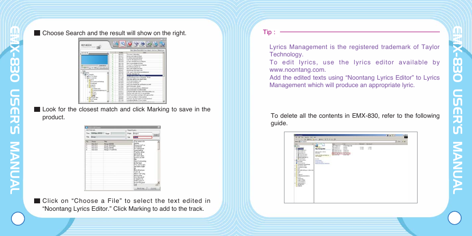 Emx-830 user’s manual | Enox EMX-830 User Manual | Page 14 / 34