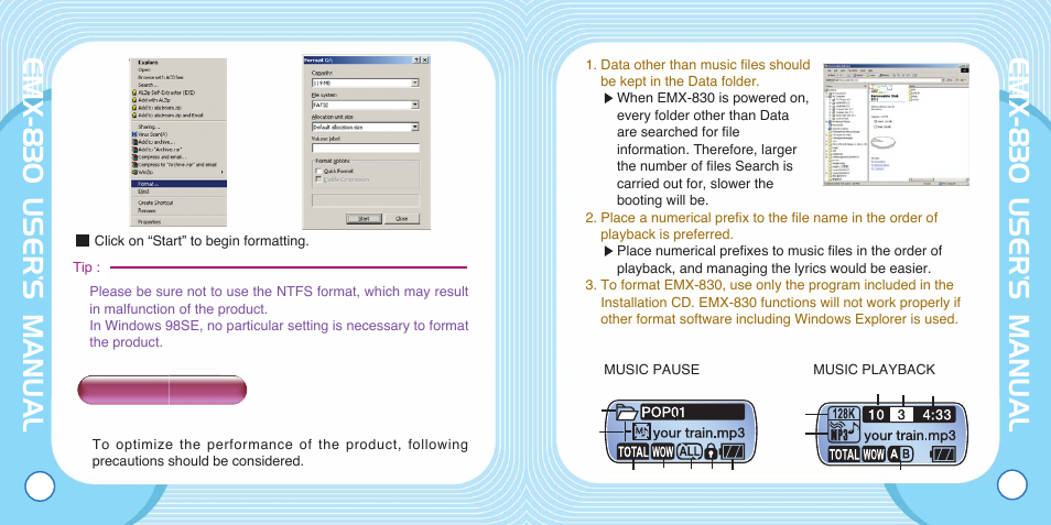 Emx-830 user’s manual | Enox EMX-830 User Manual | Page 15 / 34