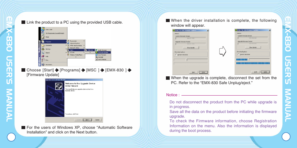 Emx-830 user’s manual | Enox EMX-830 User Manual | Page 31 / 34