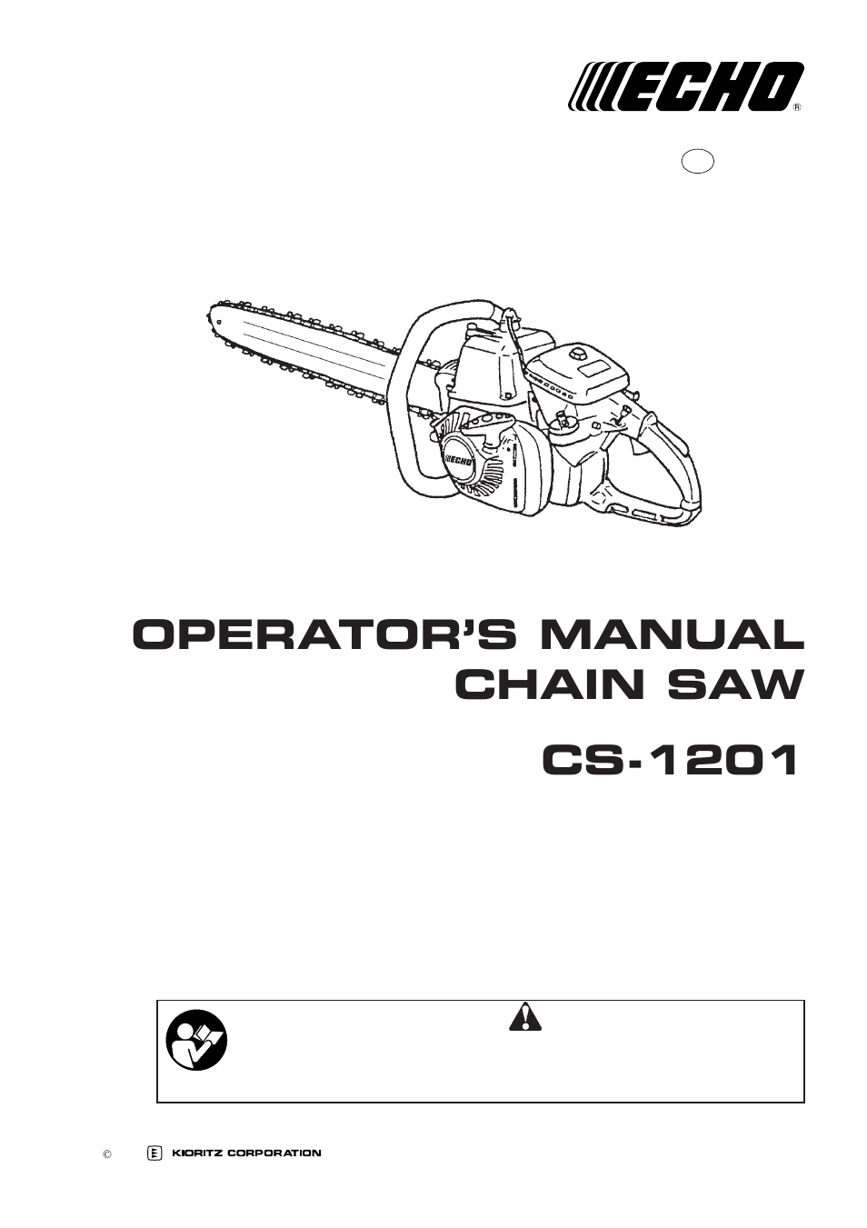 Echo CS-1201 User Manual | 20 pages